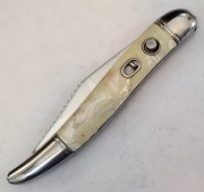 VINTAGE 1946-1956 IMERIAL 4.25" HANDLE 3" BUTTON  RELEASE  BLADE 7.25" TOTAL SWITCHBLADE AUTO KNIFE 