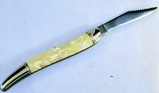 VINTAGE 1946-1956 IMERIAL 4.25" HANDLE 3" BUTTON  RELEASE  BLADE 7.25" TOTAL SWITCHBLADE AUTO KNIFE 