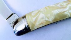 VINTAGE 1946-1956 IMERIAL 4.25" HANDLE 3" BUTTON  RELEASE  BLADE 7.25" TOTAL SWITCHBLADE AUTO KNIFE 