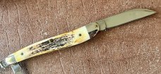 Marbles MSA Whittler Knife, Nice Stag Handle, USA Made In 2001 With Box and Paper, Unused  