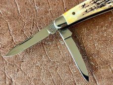 Marbles MSA Whittler Knife, Nice Stag Handle, USA Made In 2001 With Box and Paper, Unused  