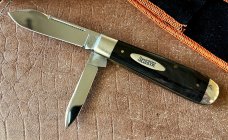Marbles MSA English Jack Knife, Buffalo Horn Handle, USA Made In 2001, With Box, Unused  