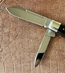 Marbles MSA English Jack Knife, Buffalo Horn Handle, USA Made In 2001, With Box, Unused  