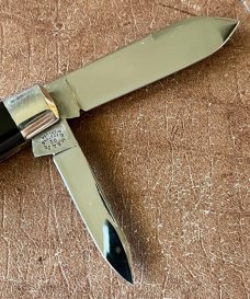 Marbles MSA English Jack Knife, Buffalo Horn Handle, USA Made In 2001, With Box, Unused  