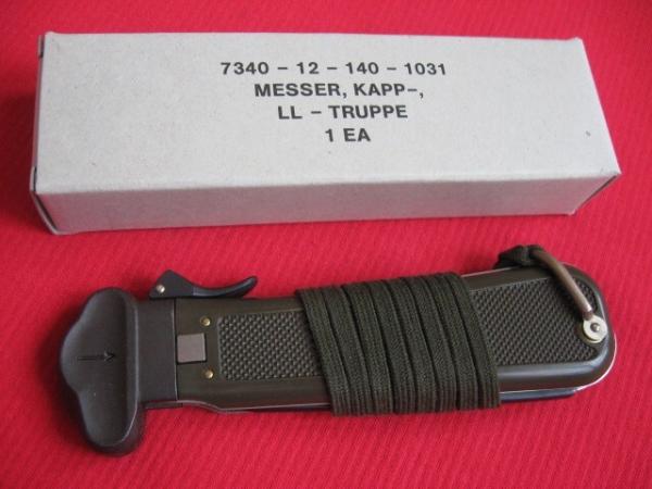 Vintage Large Size BUND German Luftwaffe PARATROOPER Gravity Knife - MINT IN BOX !