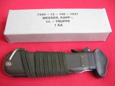 Vintage Large Size BUND German Luftwaffe PARATROOPER Gravity Knife - MINT IN BOX !