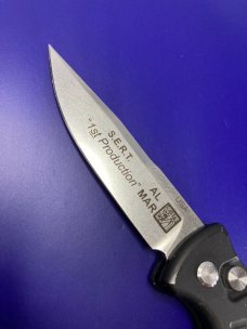 Al Mar S.E.R.T. Automatic Knife (3.375" Stonewash)   