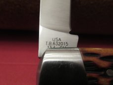 Case XX 2015 Tony Bose Chestnut Bone Cattle Knife Pattern# TB632015  154CM