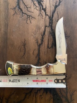 Parker and sons 1986 bone stag Bowie hunter 