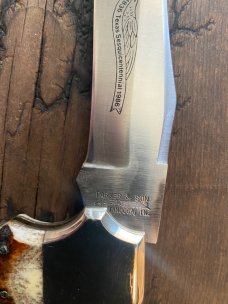 Parker and sons 1986 bone stag Bowie hunter 