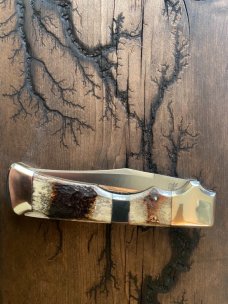 Parker and sons 1986 bone stag Bowie hunter 