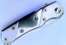 VINTAGE MERCATOR WILDCAT TANG STAMP STAINLESS STEEL AUTO KNIFE