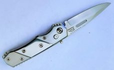 VINTAGE MERCATOR WILDCAT TANG STAMP STAINLESS STEEL AUTO KNIFE