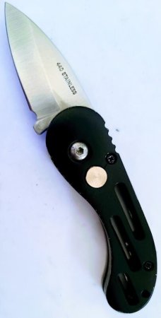 VINTAGE  AUTO RELEASE SWITCHBLADE KNIFE 5" TOTAL 3.25 ALLOY HANDLE 1.75" BLADE