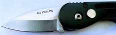 VINTAGE  AUTO RELEASE SWITCHBLADE KNIFE 5" TOTAL 3.25 ALLOY HANDLE 1.75" BLADE