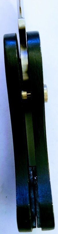 VINTAGE  AUTO RELEASE SWITCHBLADE KNIFE 5" TOTAL 3.25 ALLOY HANDLE 1.75" BLADE