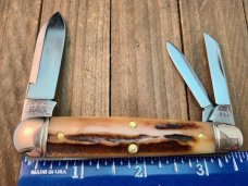 Great Eastern Cutlery Northfield 59 Split Backspring Whittler Sambar Stag