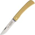 GERMAN EYE BRAND - CLODBUSTER #99  {LARGE} - ETCHED BLADE - 4 5/8" CLOSED - YELLOW HANDLES