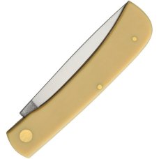 GERMAN EYE BRAND - CLODBUSTER #99  {LARGE} - ETCHED BLADE - 4 5/8" CLOSED - YELLOW HANDLES