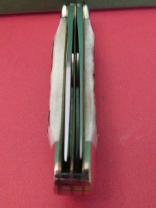 Hen & Rooster Bertram Cutlery Solingen  Germany Stag Copperhead Pattern # 232DS