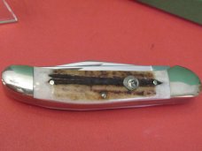 Hen & Rooster Bertram Cutlery Solingen  Germany Stag Copperhead Pattern # 232DS