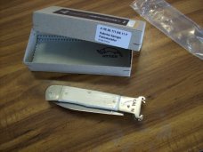 Hubertus Knife Shellpuller Patronenzieher Large Size 11 White Bone UNUSED NIB.