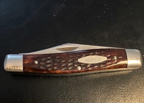 CASE 6275 MOOSE RED BONE DOTS 1970's