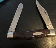 CASE 6275 MOOSE RED BONE DOTS 1970's
