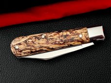 Albers Cutlery Co. Hempwood boys knife New in Box with red velvet pouch
