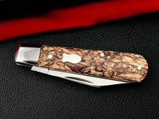 Albers Cutlery Co. Hempwood boys knife New in Box with red velvet pouch