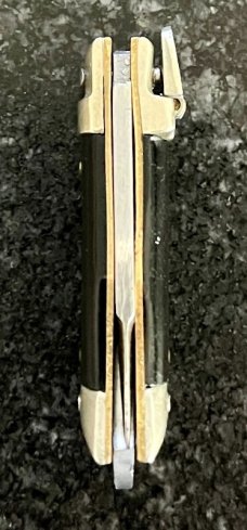 Rare Miniature Deerfoot Lever Lock Switchblade Keychain Knife, Made In Japan, Unused 