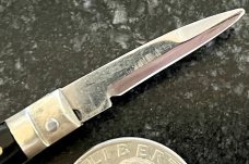 Rare Miniature Deerfoot Lever Lock Switchblade Keychain Knife, Made In Japan, Unused 
