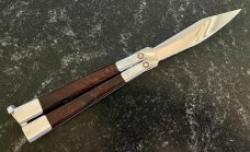 Beautiful Walter Erickson Balisong aka Butterfly Knife, Unused 