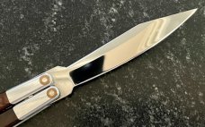 Beautiful Walter Erickson Balisong aka Butterfly Knife, Unused 