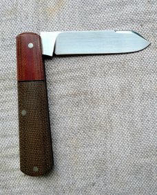 Thys Meades Ultralight Barlow..Rwl34..3 5/8" clsd..Micarta bolsters & scales..Giraffe Bone shield 