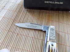 Never Used Wostenholm I-XL Stag Barlow knife with original box