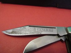 Bowen Knife 1972 Wood Handle Stockman Commemorative Knife The General  Serial # 606