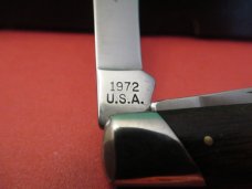 Bowen Knife 1972 Wood Handle Stockman Commemorative Knife The General  Serial # 606