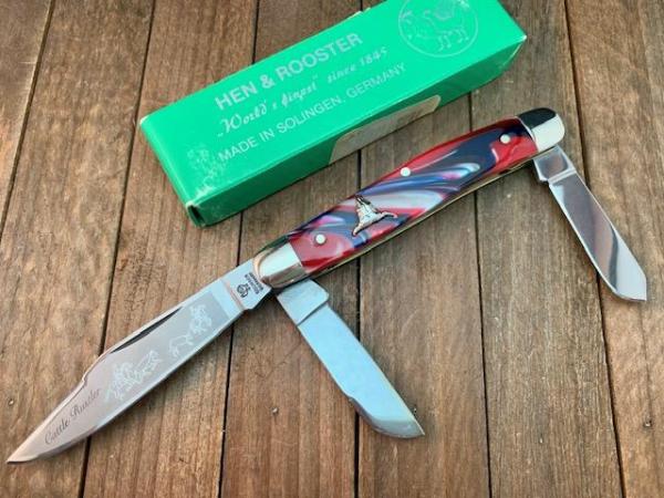 Hen and Rooster Cattle Rustler Stockman Star Spangled Banner Corelon Solingen Germany