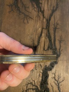 Rare 1993 case peach seed trapper (7 dot)