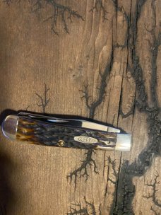 Rare 1993 case peach seed trapper (7 dot)