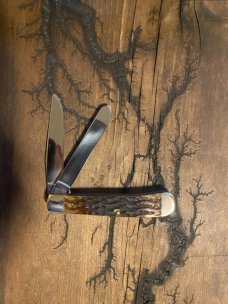 Rare 1993 case peach seed trapper (7 dot)