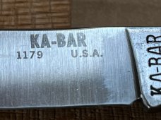 Ka-bar 1179 Lockback Hunter, Closed Length: 5 1/2” (140mm)