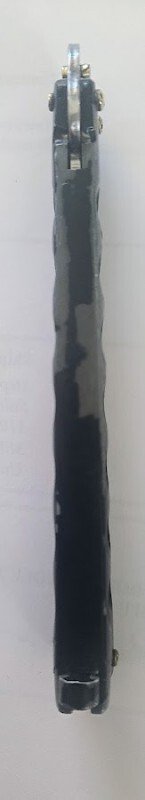VINTAGE BAILSONG KNUCKLE BUSTER BUTTERFLY KNIFE  9" TOTAL 4" BLADE 5" HANDLE