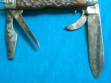 VINTAGE CAMILLUS NEW YORK USA SCOUTS SCOUT CAMP CAMPER SURVIVAL FOLDING POCKET KNIFE KNIVES OLD