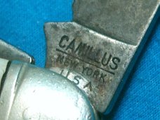VINTAGE CAMILLUS NEW YORK USA SCOUTS SCOUT CAMP CAMPER SURVIVAL FOLDING POCKET KNIFE KNIVES OLD
