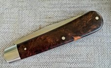 TA Davison Ironwood Honknose Trapper...Cpm154 ..4" closed...coinededge...Makers taco pouch..#2365 