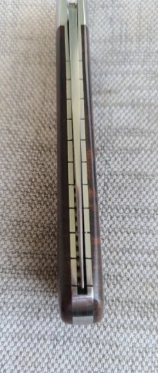 TA Davison Ironwood Honknose Trapper...Cpm154 ..4" closed...coinededge...Makers taco pouch..#2365 