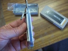 Hubertus Knife Solingen, Germany Size 10 Medium Clip-Point White Bone NIB