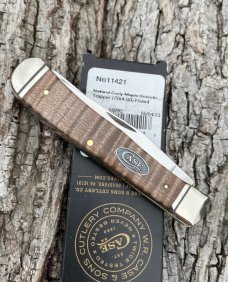 CASE XX ** 2023 SMOOTH NATURAL CURLY MAPLE TRAPPER